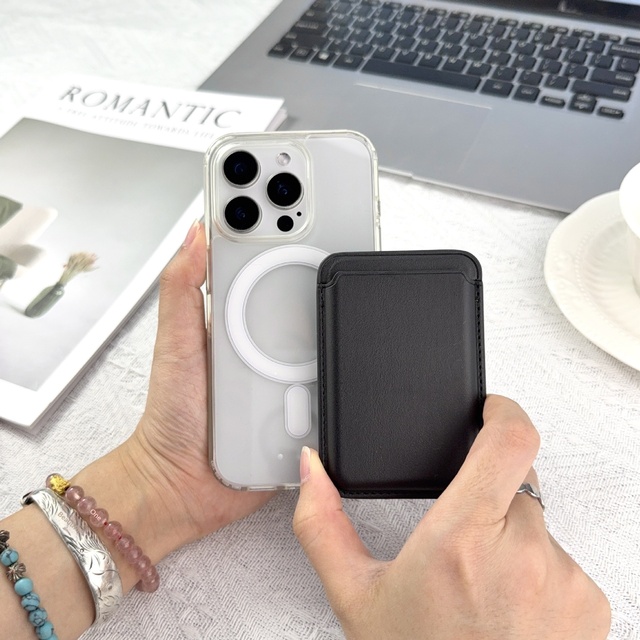 Magnetic Card Case for 17 & 16/15 with Strong Magnetic Plain Design Solid-color Suction and Machined Finish