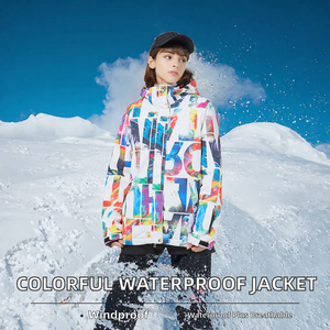 Chaqueta de Esquí para Mujer, Colorida, Impermeable, Transpirable, Cortavientos, Ropa de Abrigo para Snowboard, Ropa Deportiva de Invierno - Product Image 2