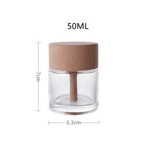 50ml Cylindrical Glass Eco-friendly Recyclable Matte Fragrance Bottle Indoor Decorations Empty <strong>Car</strong> Perfume <strong>Diffuser</strong> Screw Cap - Product Image 5