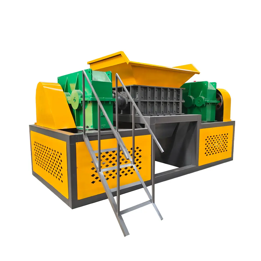 Công nghiệp twin-trục nhựa Shredder Sử dụng nhựa Shredder HDPE nhựa Shredder Máy Nghiền