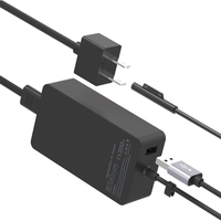 Nouvel adaptateur pour ordinateur portable 65W pour Microsoft Surface Pro 10/9/8/7/6/5/4/3/X pour Windows Surface Laptop 6/5/4/3/2/1 pour Surface Go 3/2/1