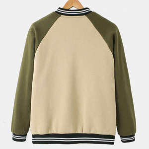 แจ็กเก็ตทีมโรงเรียนผ้าวูลน้ำหนักเบาสำหรับผู้ชายเสื้อผ้าตัวหนังสือสไตล์ใหม่คอตั้งกันลมแฟชั่น - Product Image 2