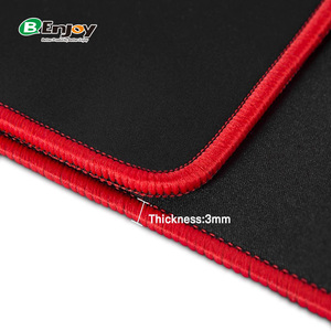 Tùy Chỉnh Cá Nhân Được Thiết Kế Thăng Hoa In Chịu Nước Cao Su Màu Đen Chuột Chơi Game Pad Playmat - Product Image 3