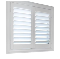Volets pliants extérieurs en nid d'abeille à double pliage au design moderne, en verre, pour salle de bain et hôtel, à commande manuelle