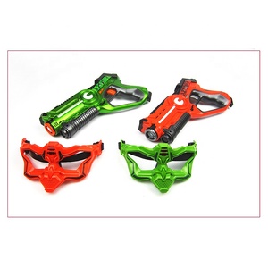 Jeu de combat Laser, 2 couleurs aléatoires, pistolet + deux masques jouets, Cosplay pour enfants - Product Image 4