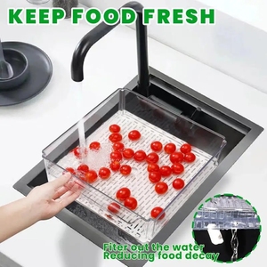 10 Pack Fridge Organizer, Stackable Refrigerator Bins with Lids, Drinks, Vegetable <strong>Storage</strong> <strong>Kitchen</strong> Transparent - Product Image 6