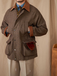 <span class=keywords><strong>Giacca</strong></span> Bomber da <span class=keywords><strong>Uomo</strong></span> ODM Casual Vintage Stile Britannico in <span class=keywords><strong>Velluto</strong></span> <span class=keywords><strong>a</strong></span> <span class=keywords><strong>Coste</strong></span> Vestibilità Slim-Fit Versatile per Autunno Inverno Design Caldo Tre Stagioni - Product Image 2