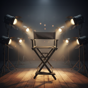 เก้าอี้แต่งหน้าสตูดิโอโลโก้สั่งทำได้ โครงอะลูมิเนียมอัลลอยด์ ขาสูง สีดำ เก้าอี้เสริมสวย กล่องใส่เครื่องสำอาง สีดำ สีทอง สีโรสโกลด์ สีเงิน - Product Image 1