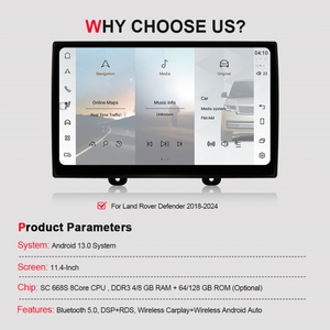 Radio para Auto NaviHua, Receptor Estéreo 2Din, Reproductor de DVD, Navegación GPS, Monitor para Auto, Sistema de Audio, para Land Rover Defender 2018-2024 - Product Image 6