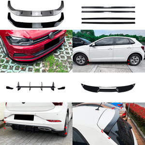 Kit carrosserie AMP-Z pour Volkswagen <span class=keywords><strong>Polo</strong></span> Mk6 : Lame de pare-chocs avant, jupes latérales, aileron arrière, diffuseur arrière en ABS - Product Image 2