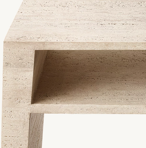 LANDIVIEW mobili viventi in marmo di lusso tavoli consolle da tavolo in travertino con <span class=keywords><strong>ponte</strong></span> in zoccolo personalizzato - Product Image 4