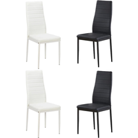 Ensemble de 4 chaises de salle à manger en cuir souple, meubles de restaurant, prix bas, fabrication en usine, tables et chaises de salle à manger