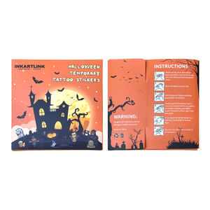 รอยสักชั่วคราวสำหรับเด็ก <span class=keywords><strong>ลาย</strong></span>ฟักทองและผี น่ารัก ปลอดภัยต่อผิว เป็นมิตรกับสิ่งแวดล้อม ขายส่ง - Product Image 5
