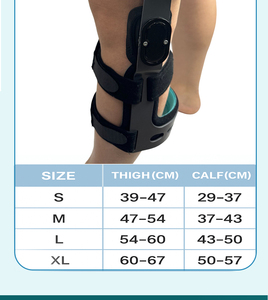 Attelle orthopédique postopératoire réglable en nylon épais à charnière <span class=keywords><strong>pour</strong></span> genoux avec fermeture à bouton <span class=keywords><strong>pour</strong></span> la <span class=keywords><strong>protection</strong></span> des sports de plein air <span class=keywords><strong>pour</strong></span> adultes - Product Image 5