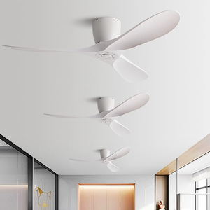 <b>Ceiling</b> <b>Fan</b> With <b>Remote</b> <b>Control</b> Dc Motor Silent Design For Living Room And Dining Room 3 Blade Wood Finish - Product Image 3