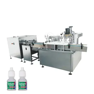 Machine de bouchage remplissante de compte-gouttes rotative de flacon automatique de vernis à ongles moderne de 0-300ml pour petites bouteilles