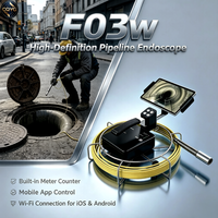 Endoscope de canalisation haute définition FORBEST F03W de haute qualité avec câble renforcé en fibre de verre, garantie 1 an pour les canalisations municipales