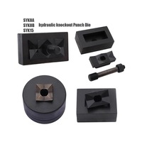 Poinçonneuse Électro-Hydraulique Industrielle à Trou Carré 22x22mm, Outil en Acier Allié pour Acier Inoxydable/Acier/Aluminium, Modèle SYK-8/15