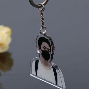 Custom No-Minimum Die-Cut Acrylic Keychain Cheap Free Logo Design Metal Plastic Anime Cartoon Style Key Holder Alloy <b>Material</b> - Product Image 3