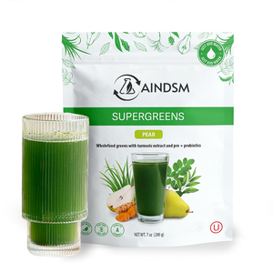 Superalimentos Probióticos en Polvo Verde de Marca Individual, Veganos, Promueven la Digestión, Cúrcuma, Inmunidad, Polvo Verde - Product Image 1