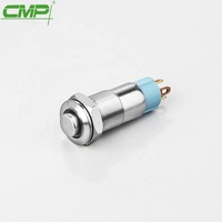 Interrupteur à bouton-poussoir anti-vandalisme CMP Metal 1NO Mini 10mm