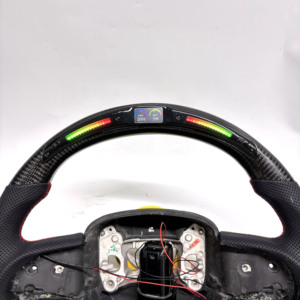 Volante Personalizado de Fibra de Carbono Negra para Hellcat Charger Grand - Product Image 4