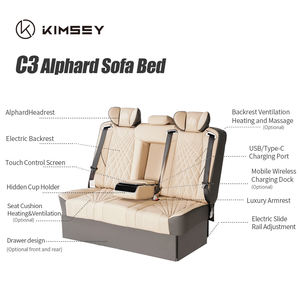 Siège arrière de voiture électrique de luxe VIP réglable en puissance personnalisé <span class=keywords><strong>pas</strong></span> <span class=keywords><strong>cher</strong></span> pour Toyota Hiace Coaster Alphard - Product Image 6
