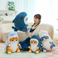 Jouet Mofusand en Peluche pour Chat, Jouet de Dessin Animé, en Coton PP et Polyester, Accessoire Cadeau, Grande Taille, 25 à 50cm