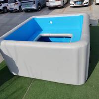 Piscine carrée gonflable portable en PVC avec sièges intégrés, piscine hors sol personnalisée, bain familial intérieur