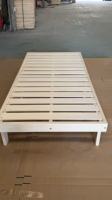 Cadre de lit à plateforme basse en bois Hinoki, taille double, écologique, durable, vente en gros pour chambre tatami style japonais, chambre minimaliste