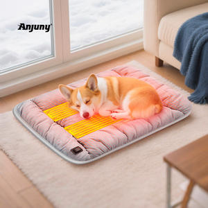 Anjuny cama moderna para mascotas de interior, almohadilla eléctrica cálida USB de 5V con calefacción de temperatura constante, cama suave para gatos y perros para la temporada de invierno - Product Image 1