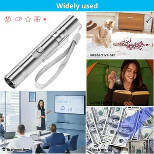 ของเล่นชี้เลเซอร์สำหรับแมว 3 in 1 แบบหลายมุม ชาร์จผ่าน USB ผลิตจากสแตนเลส เป็นมิตรกับสิ่งแวดล้อม พร้อมไฟ LED สำหรับฝึกฝนการเคลื่อนไหวทั้งในบ้านและนอกบ้าน - Product Image 5
