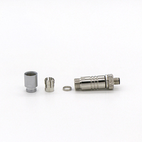 L'automatisation industrielle IP67 IP 68 Étanche Droite rapide snap lock dans circulaire M5 3pin 4pin 5pin mâle assemblée connecteur