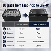 Batterie au lithium LiFePO4 pour chariot élévateur, transpalette, gerbeur, pickeur de commandes, 36V 48V 400Ah 500Ah, compatible avec les systèmes 36V 24V 80V