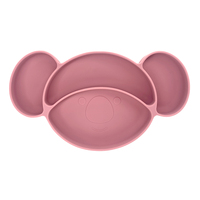 Ensemble de vaisselle en silicone pour bébé. Assiette à dîner imperméable pour bébé. Vaisselle en silicone de qualité alimentaire. Vaisselle bébé.
