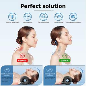 2022 Relaksasi Leher dan Bahu, Alat Traksi Serviks Portabel Peregang Leher, Korektor Postur Leher Bantal Chiropractic - Product Image 4