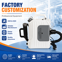 Pulvérisateur à dos électrique ULV 10L, brumisateur portable, machine de désinfection par nébulisation pour la désinfection commerciale