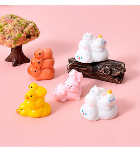 ของตกแต่งตั้งโต๊ะรูปสัตว์การ์ตูนซ้อนกันได้ <span class=keywords><strong>สนุก</strong></span>สนาน ตกแต่ง<span class=keywords><strong>สวน</strong></span>จิ๋ว DIY อุปกรณ์ตกแต่งเรซิ่น - Product Image 6