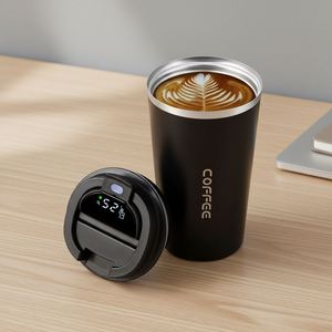2026 Office Car Water Bottle Travel Insulated Stainless Steel Coffee Mug Cup With Temperature Display Lid - Product Image 5