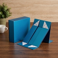 Boîte cadeau de luxe personnalisable avec grand logo, emballage en carton magnétique super rigide pliable
