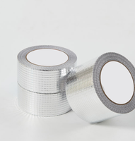 Ruban adhésif en aluminium renforcé de fibre de verre, ruban en fibre de kraft renforcé de fibre de verre pour l'isolation des conduits HVAC, OEM personnalisé