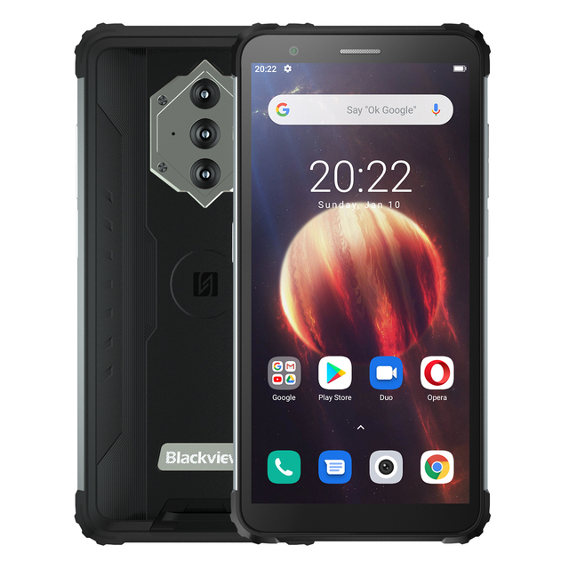 New Arrival Blackview BV6600 Unlocked Phone 4GB 64GB 5.7 Inch 4G Celulares Android 10 NFC 8580mAh Battery Mobile Phones