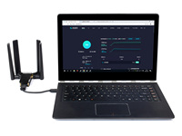 Module Dongle 5G de la marque WaveShare, avec quatre antennes, port USB 3.1, dissipateur thermique en alliage d'aluminium, interface M.2 Key B