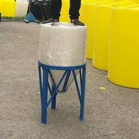 Cuve rectangulaire industrielle de 100 L moulée par rotation, écologique, pour le mélange et la dosage de liquides chimiques