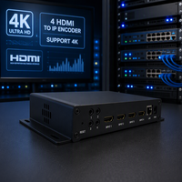 Dibviewolo OTV-HE04AU 4 canaux pour diffusion en direct sur RTMP UDP Audio Facebook Youtube H.265 H.264 RTSP SRT Encodeur