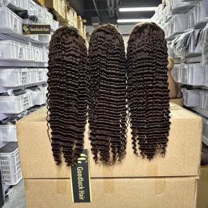 Pelucas de Cabello Humano Vietnamita Virgen SDD de Moda, sin Pegamento, de 28, 30, 32 y 34 Pulgadas, Rizado Birmano, con Frente de Encaje HD 13x6 - Product Image 1