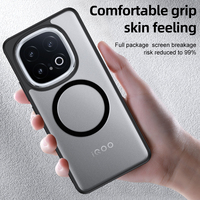 Coque de téléphone de charge sans fil magnétique antichoc hybride pour VIVO IQOO 13 12X200 Pro Mini X100S S18 X100 Pro Armor Shell