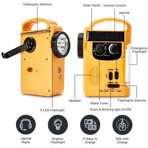 Factory 4 Way Powered LED Camping Lantern AM FM <b>Radio</b> 1000mAh Phone Charger 520g ABS <b>Radio</b> for Outdoor Camping Home - Product Image 5