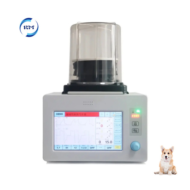 Portable Anesthesia Ventilator for Animals Electric VCV/PCV Medical 9" HD Display Vet Ventilator Machine with Turbine