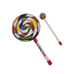 Tambor de piruleta para niños, instrumento de percusión de madera de 6, 8 y 10 pulgadas, juguete educativo musical para niños - Product Image 5